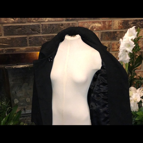 Black Pea Coat - Picture 3 of 4